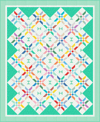 Ribbons Quilt Pattern: Charming Ten Square Friendly Design by Elise Lea