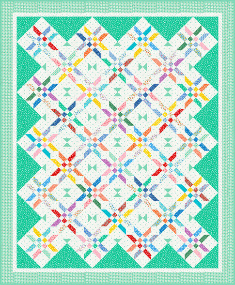 Ribbons Quilt Pattern: Charming Ten Square Friendly Design by Elise Lea