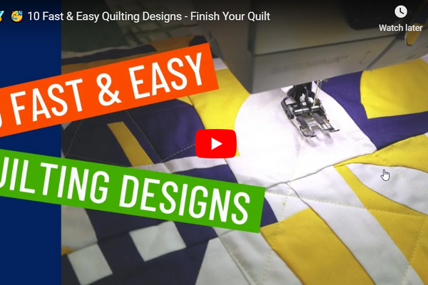 10 Fast & Easy Quilting Designs - Finish Your Quilt