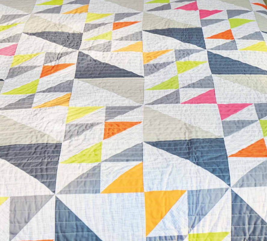 Neon Bowties Free Quilting Pattern