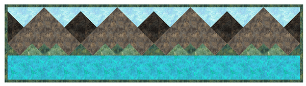 Rocky Mountain High Free Quilting Pattern - 13" x 51" Table Runner