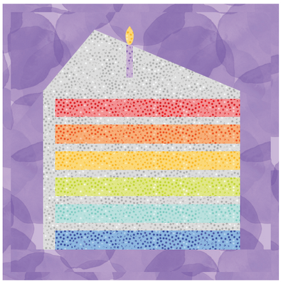 30th Anniversary Cake Block - Free Quilt Pattern Download