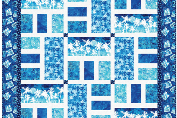 Beach Blanket Free Quilt Pattern - Download Your Tropical Paradise Design