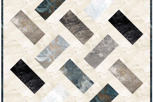 Free Cobble-stone Chips Quilt Pattern - Quick 19½" x 26" Wall Quilt