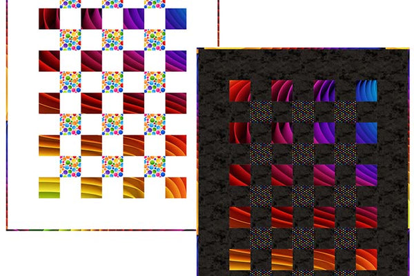 Free Color Shift Quilt Pattern - Transform Rainbow Panels into Stunning Quilts