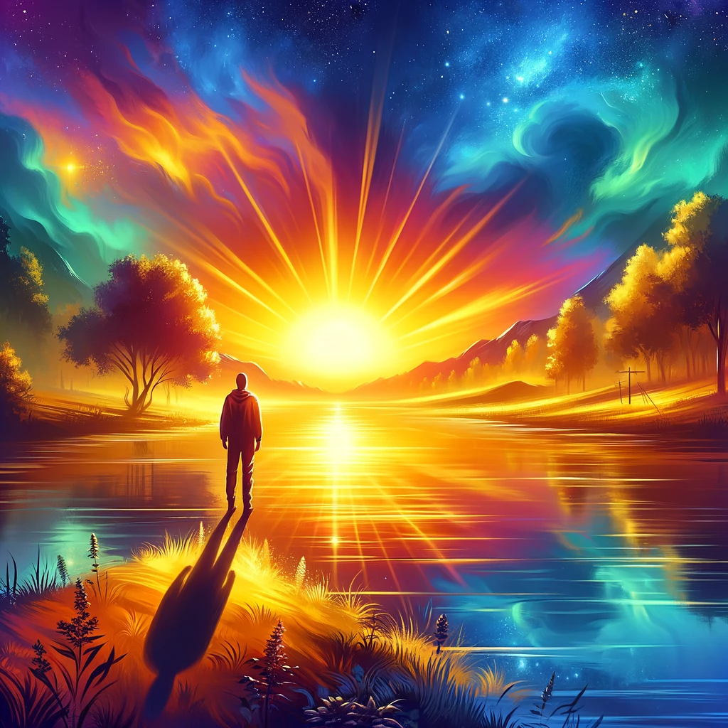 DALL E 2024 01 22 11 12 25 A serene landscape at dawn featuring a dall-e-2024-01-22-11-12-25-a-serene-landscape-at-dawn-featuring-a