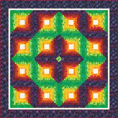 Gilded Cabins Free Quilt Pattern