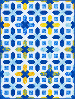 Enchanted Tiles Quilt Pattern - Free Beginner-Friendly Geometric Design
