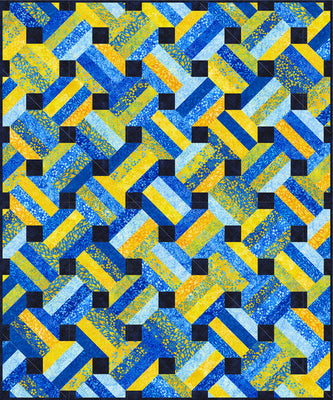 Cross Hatch Quilt Pattern - Beginner-Friendly Strip Piecing Design