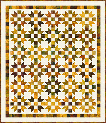 Terrain Quilt Pattern - Beginner-Friendly Fat Quarter Project (62" x 72")