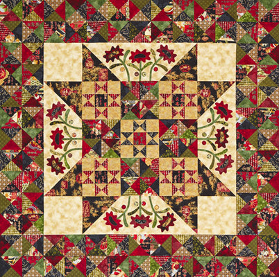 Midnight Blooms Quilt Free Pattern