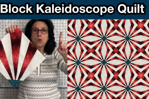 💥 KALEIDOSCOPE Quilt Block Tutorial By Tracy (The Sewing Channel)