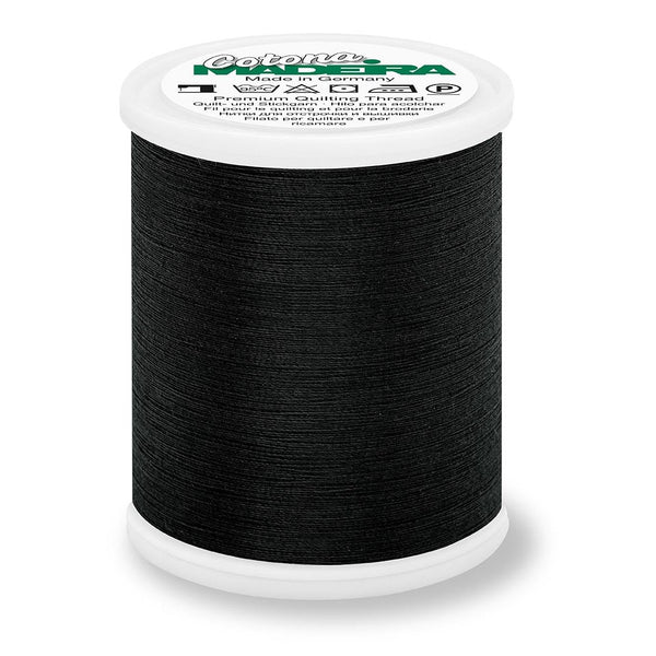 Madeira Cotona 50 WT Quilting & Sewing Thread- 1100yd - 500 Black