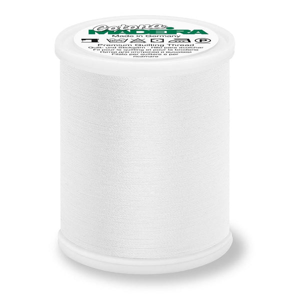 Madeira Cotona 50 WT Quilting & Sewing Thread- 1100yd - 502 White