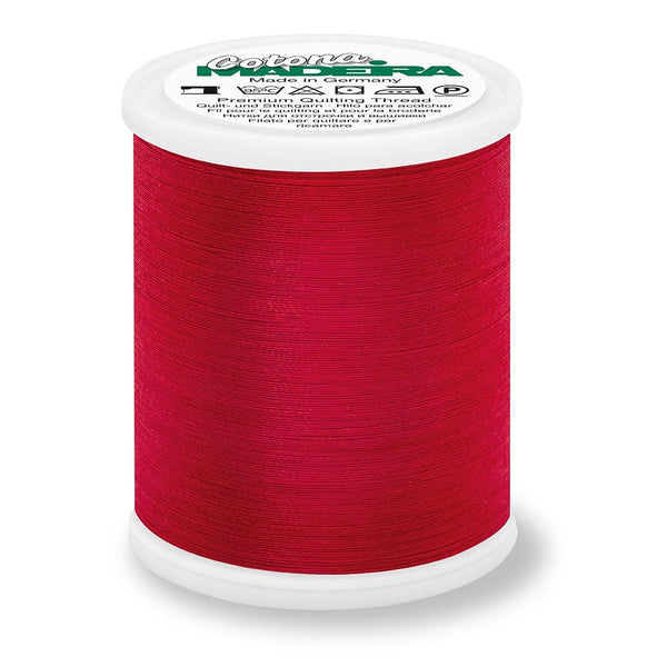 Madeira Cotona 50 WT Quilting & Sewing Thread- 1100yd - 621 Red