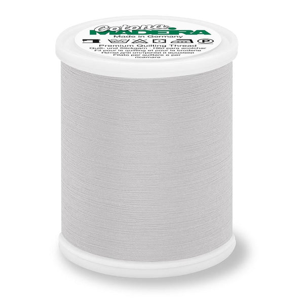 Madeira Cotona 50 WT Quilting & Sewing Thread- 1100yd - 690 Light Silver
