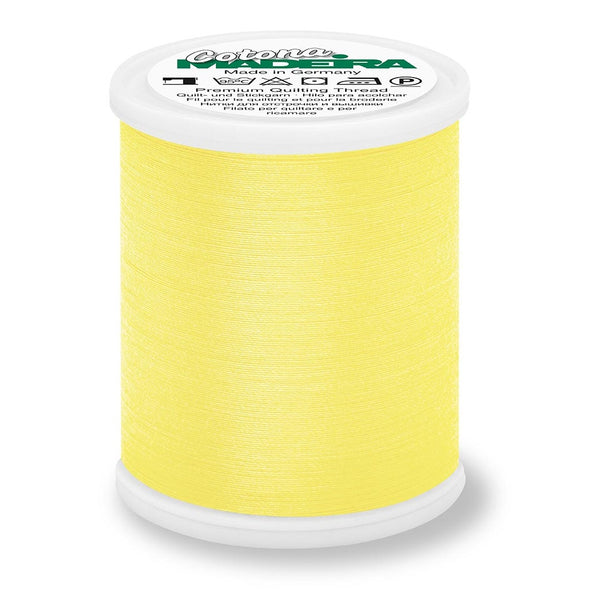 Madeira Cotona 50 WT Quilting & Sewing Thread- 1100yd - 770 Lemon Yellow