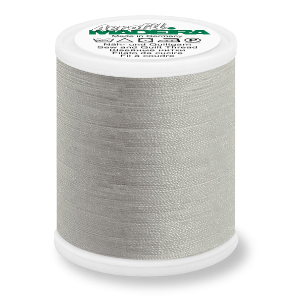 Madeira Aerofil 120 Polyester Quilting & Sewing 40WT Thread - 1100 Yards- 8100 Pearl Grey