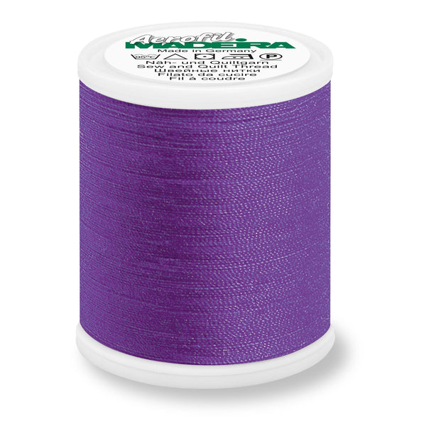 Madeira Aerofil 120 Polyester Quilting & Sewing 40WT Thread - 1100 Yards- 8320 Purple