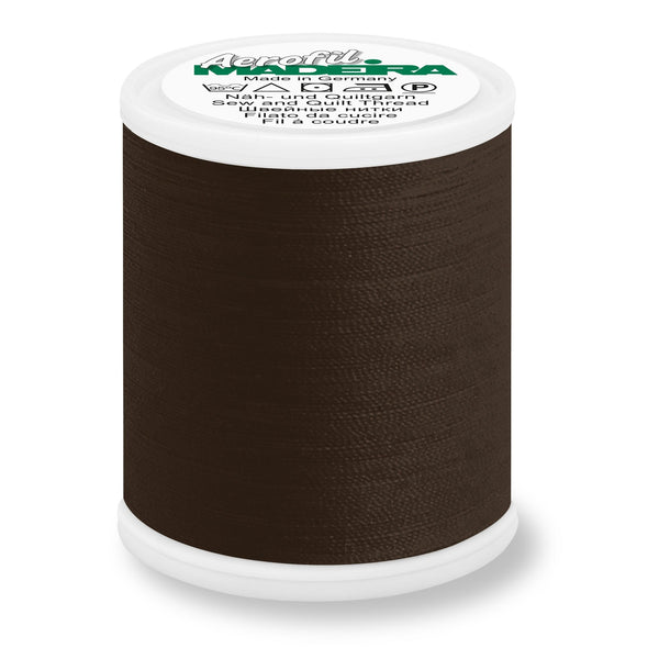 Madeira Aerofil 120 Polyester Quilting & Sewing 40WT Thread - 1100 Yards- 9300 Dark Brown