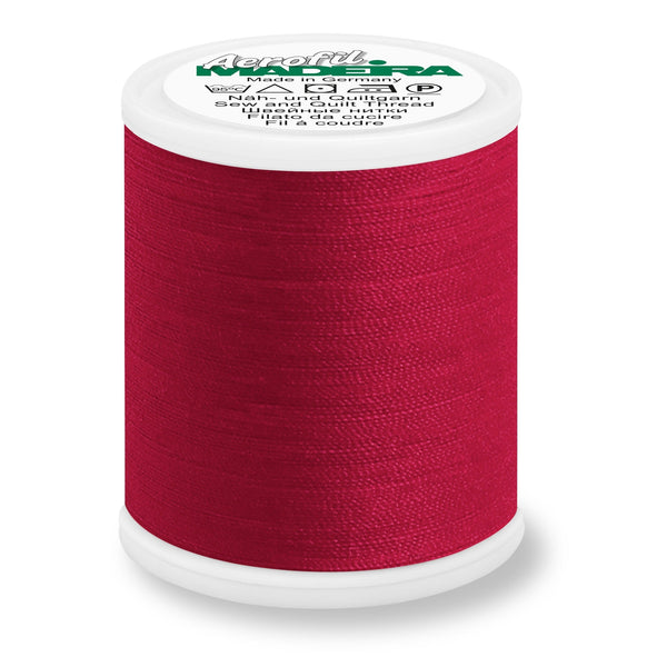 Madeira Aerofil 120 Polyester Quilting & Sewing 40WT Thread - 1100 Yards- 9470 Ruby