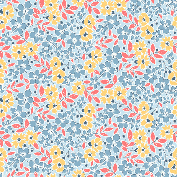 Franny's Flowers Strip Roll  2.5" x 44" Strips (40pc)