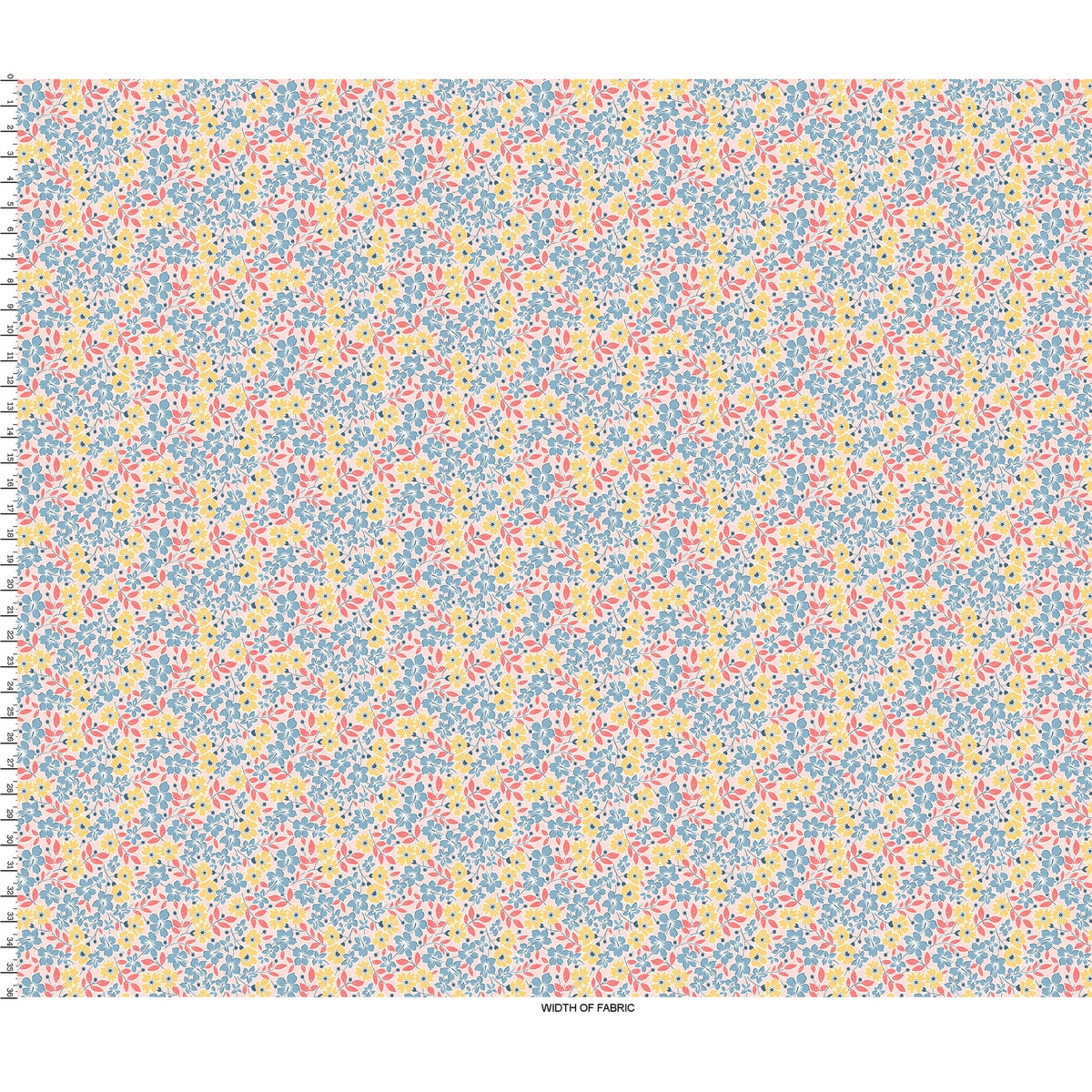 Franny's Flowers Strip Roll  2.5" x 44" Strips (40pc)