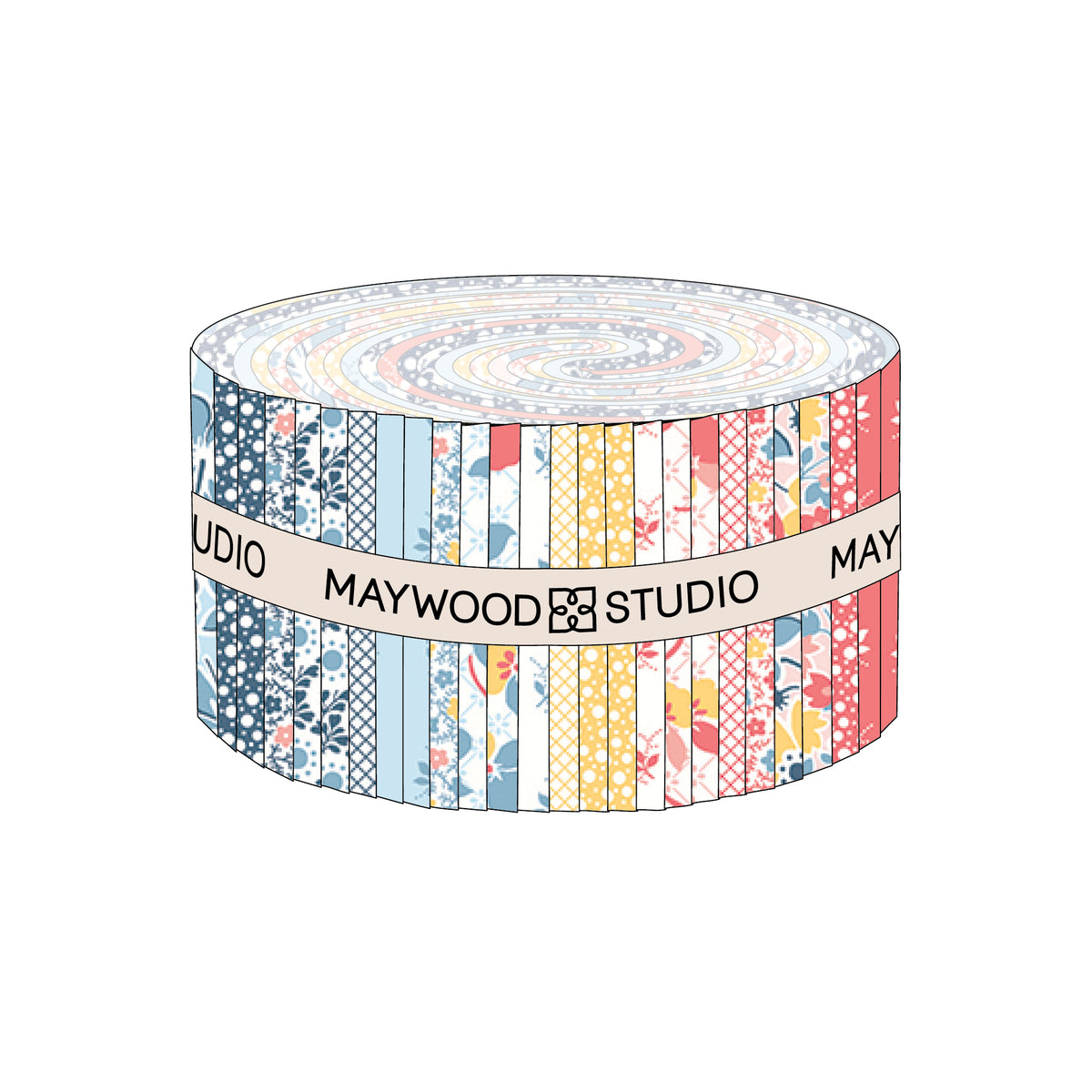 Franny's Flowers Strip Roll  2.5" x 44" Strips (40pc)