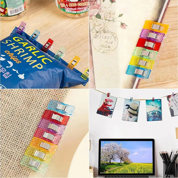 The Fabric Hut Colorful Quilting Clips - Pack of 50