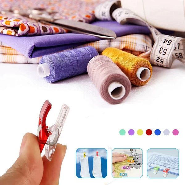The Fabric Hut Colorful Quilting Clips - Pack of 50