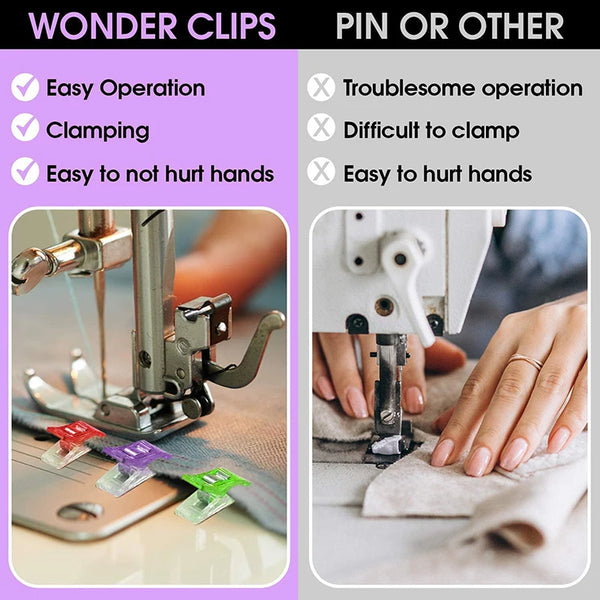 The Fabric Hut Colorful Quilting Clips - Pack of 50