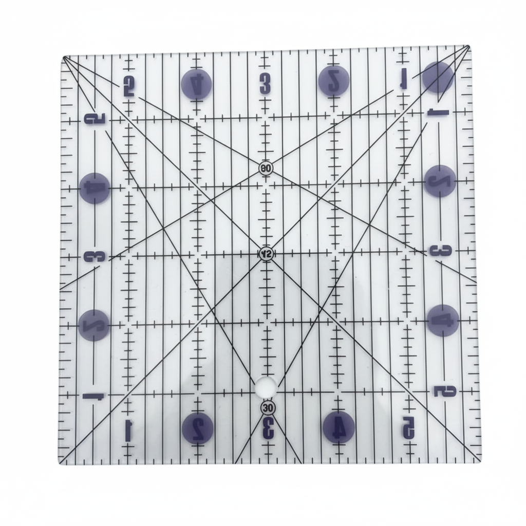 The Fabric Hut 6in Square Ruler