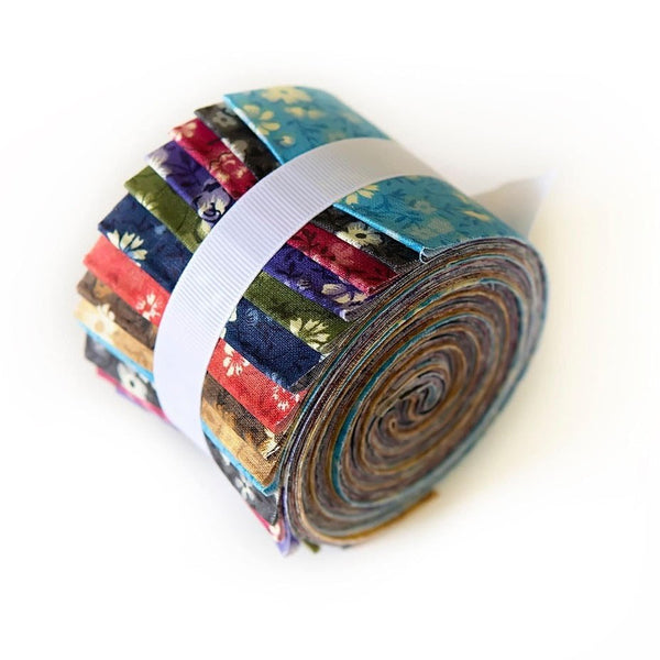 Strip Roll Botanical Gardens Strip Roll 100% cotton fabric quilting strips 18 pieces quilt fabric