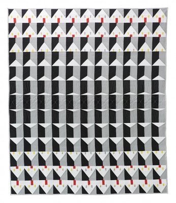 Flip This House free quilt pattern made from solid cottons
