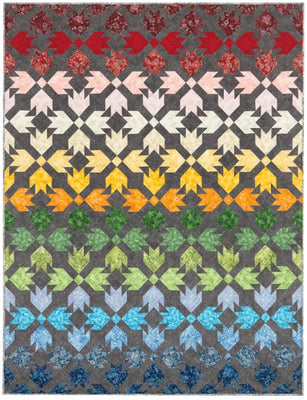 Garden Path free quilt pattern, finished 68 by 85 inches