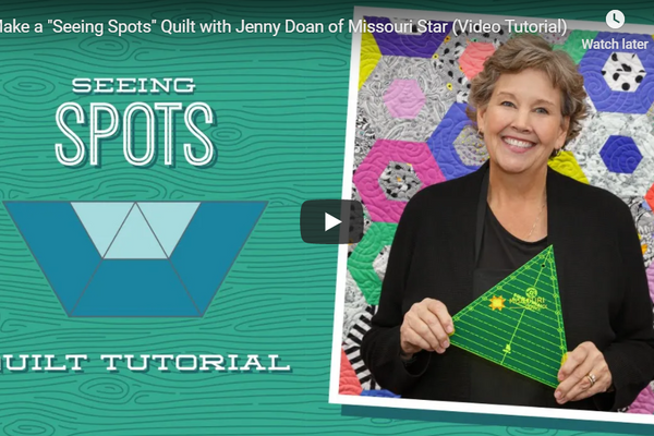 Make a "Seeing Spots" Quilt with Jenny Doan of Missouri Star (Video Tutorial)