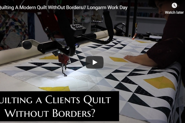 Quilting a Modern Quilt without Borders