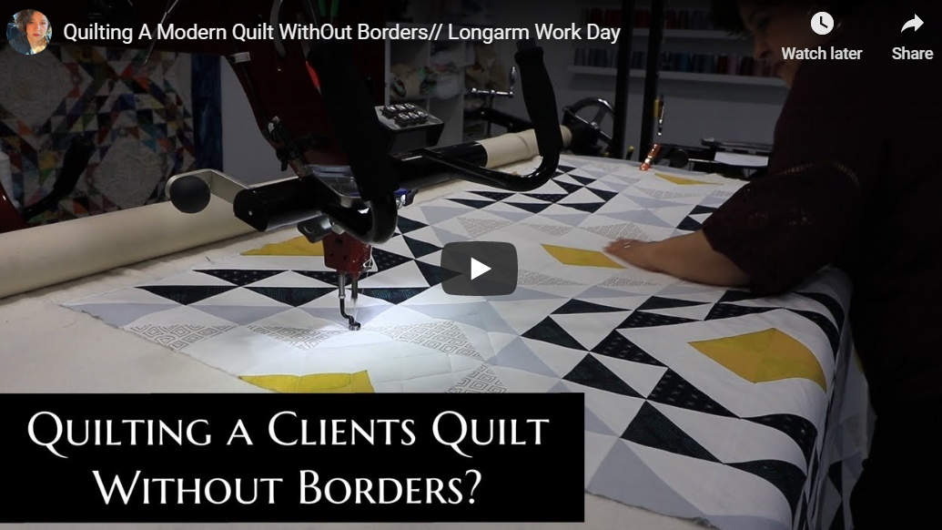Quilting a Modern Quilt without Borders