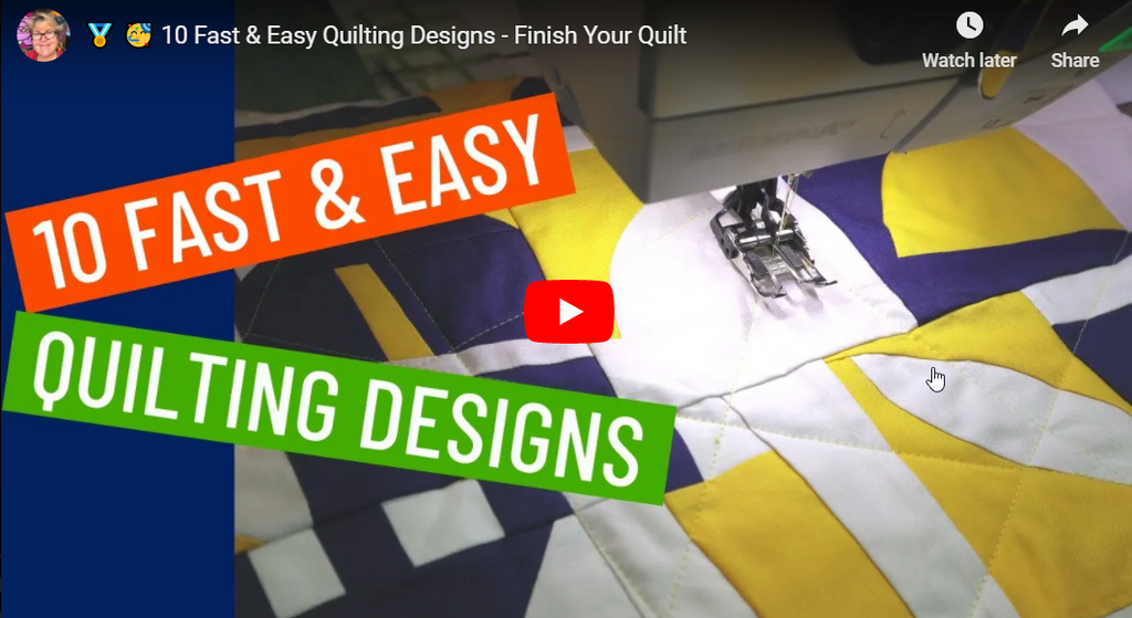 10 Fast & Easy Quilting Designs - Finish Your Quilt