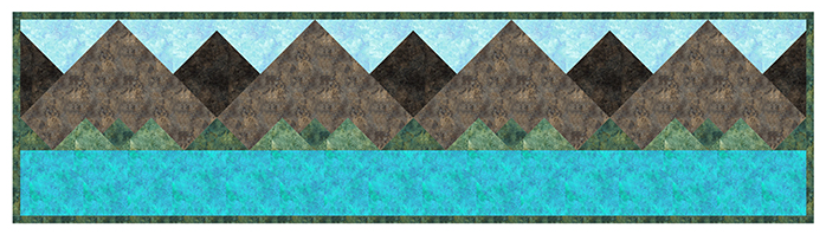 Rocky Mountain High Free Quilting Pattern - 13" x 51" Table Runner