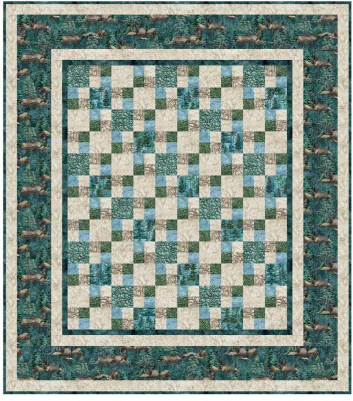 Four-Patch Fever Quilt Pattern - Free Download PDF