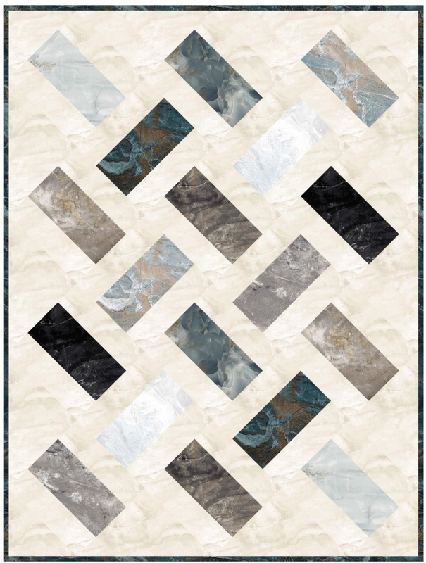 Free Cobble-stone Chips Quilt Pattern - Quick 19½" x 26" Wall Quilt