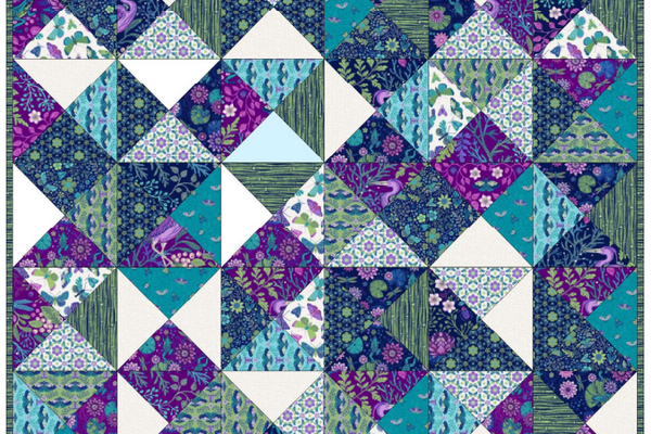 Frog Pond Free Quilt Pattern - Download Your Water's Edge Design Today