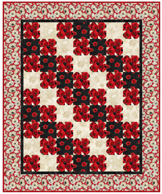 Where Poppies Grow - Free Quilt Pattern PDF Download