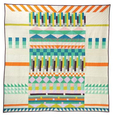 Dear Gunta free quilt pattern made from solid cottons