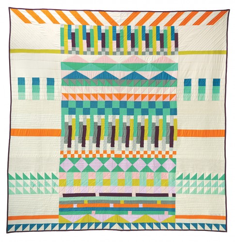 Dear Gunta free quilt pattern made from solid cottons