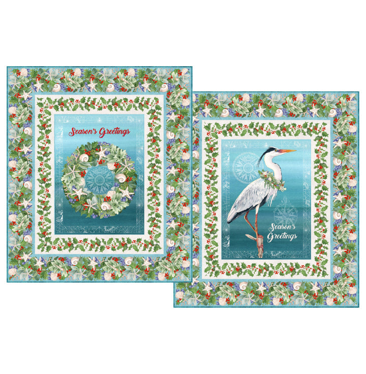 Blue Heron &amp; Coastal Wreath Quilts - FREE DOWNLOAD