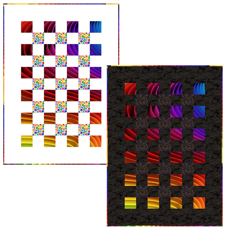 Free Color Shift Quilt Pattern - Transform Rainbow Panels into Stunning Quilts