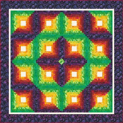 Gilded Cabins Free Quilt Pattern