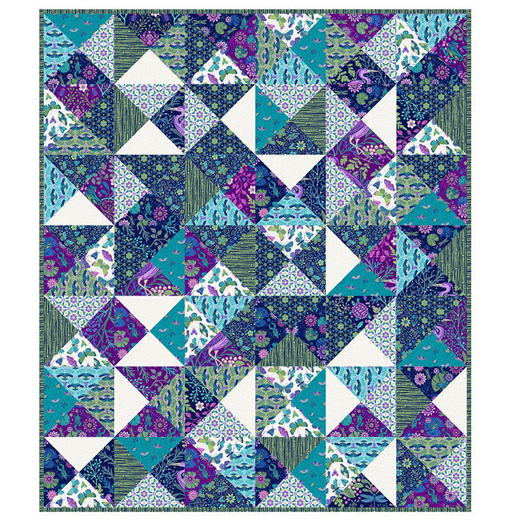 Frog Pond Free Quilting Pattern - Beginner-Friendly Download
